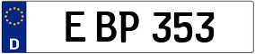 Trailer License Plate